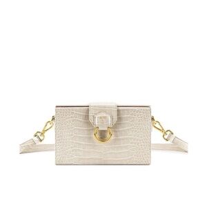 JW PEl Ivory Croc Grace
Box Bag NWOT Contemporary, Elegant, Simplicity, Chic